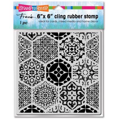 Stampendous Cling Stamp - Hexagonal Tile